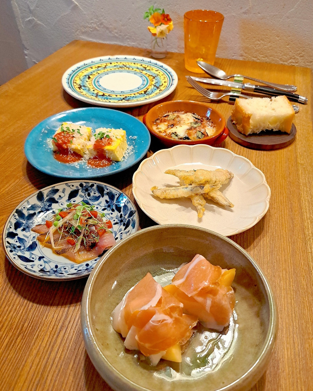 ランチ前菜バージョンアップ✨しています
