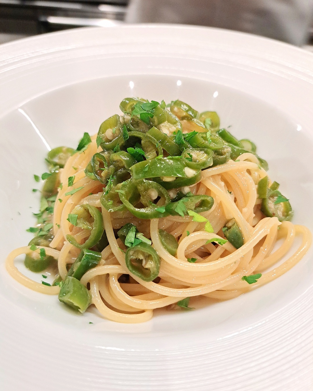 青とうがらしのアーリオ オーリオ スパゲッティ