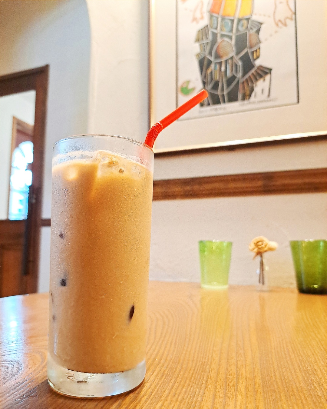 アイスカフェラテ☕️