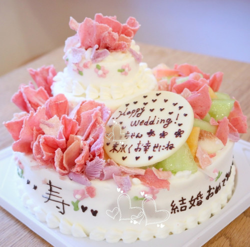 オーダーケーキ 警察官のケーキ ご結婚お祝いのケーキ 小屋菓子店 フェッテ Fete 京都 宇治市 住宅街のケーキ屋 お菓子教室