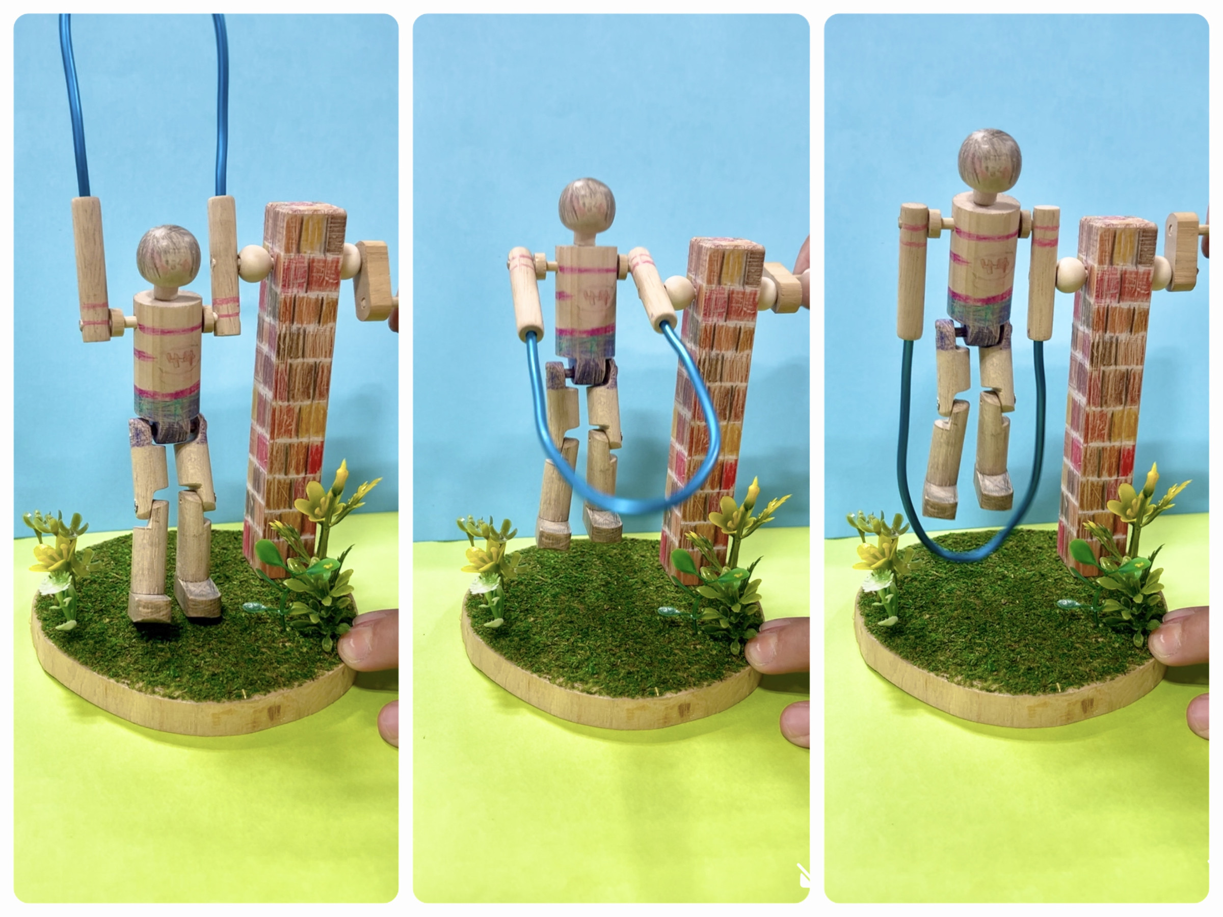 動く工作  (小5   女子　「縄跳びgirl」)