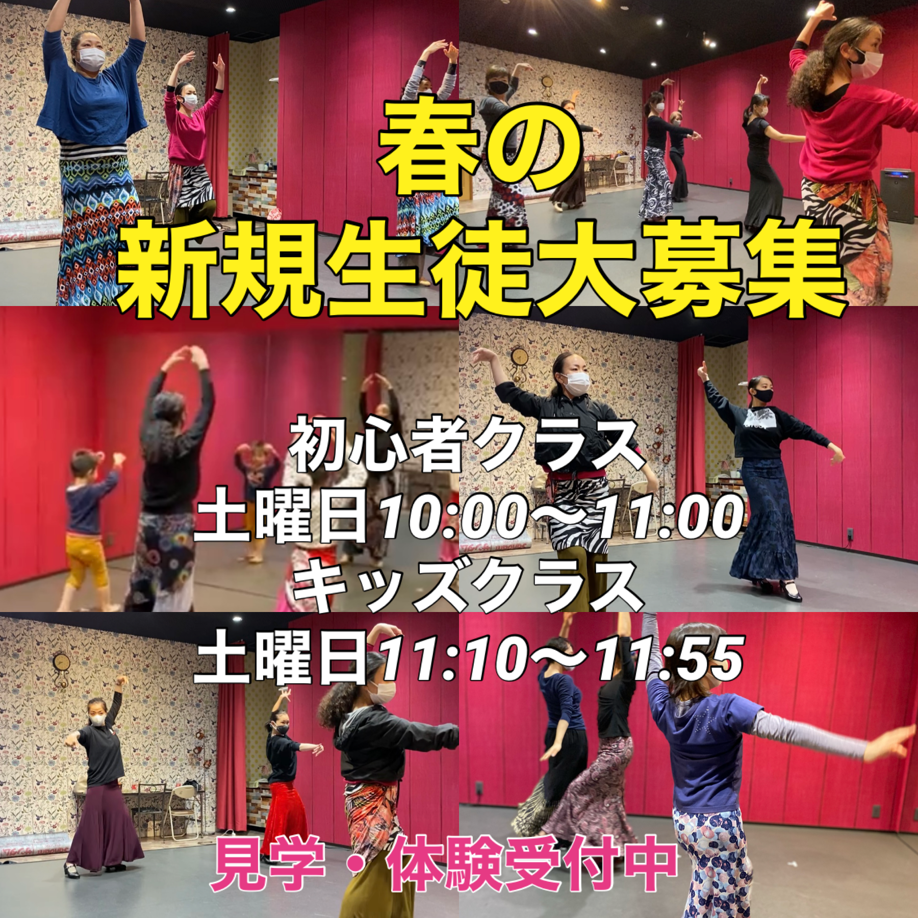 春の新規生徒募集中