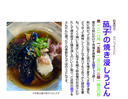 なすびの焼き浸しうどん20250914.jpg
