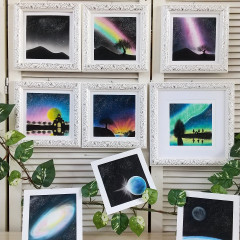 星が降る空を描く【満天の星パステルアートシリーズ】