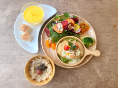 畑のお肉カツレツ白味噌ヴィネグレットソース