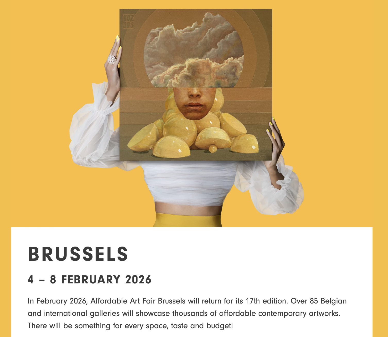 4 -8 FEBRUARY 2026 |Affordable Art Fair Brussels