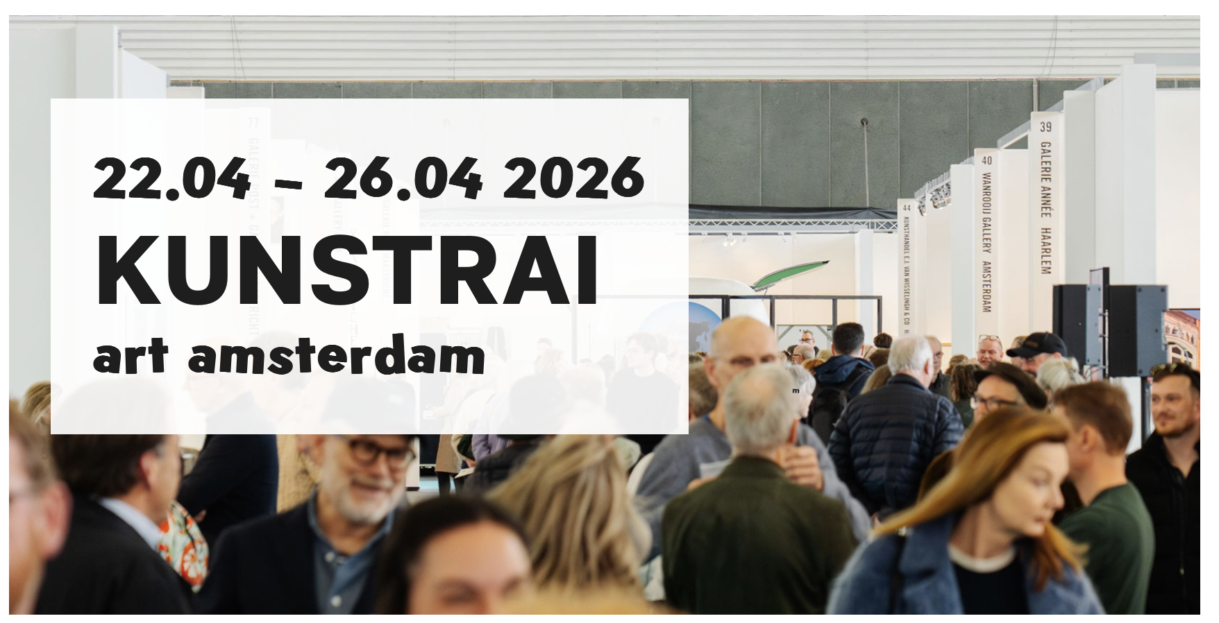 22–26 April 2026 KunstRAI 