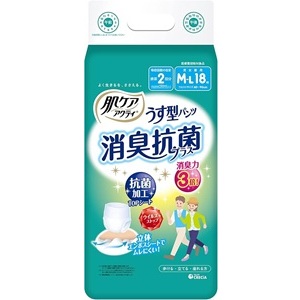 ［日本製紙クレシア］肌ケアアクティ うす型パンツ消臭抗菌プラス