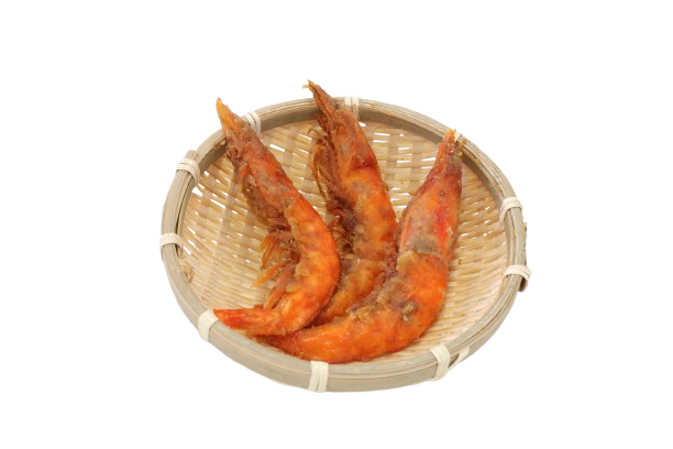 海老の一本揚げ(3尾）