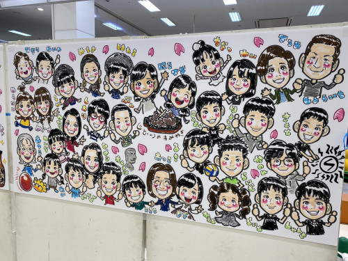 似顔絵ウォーリー in イオン都城店