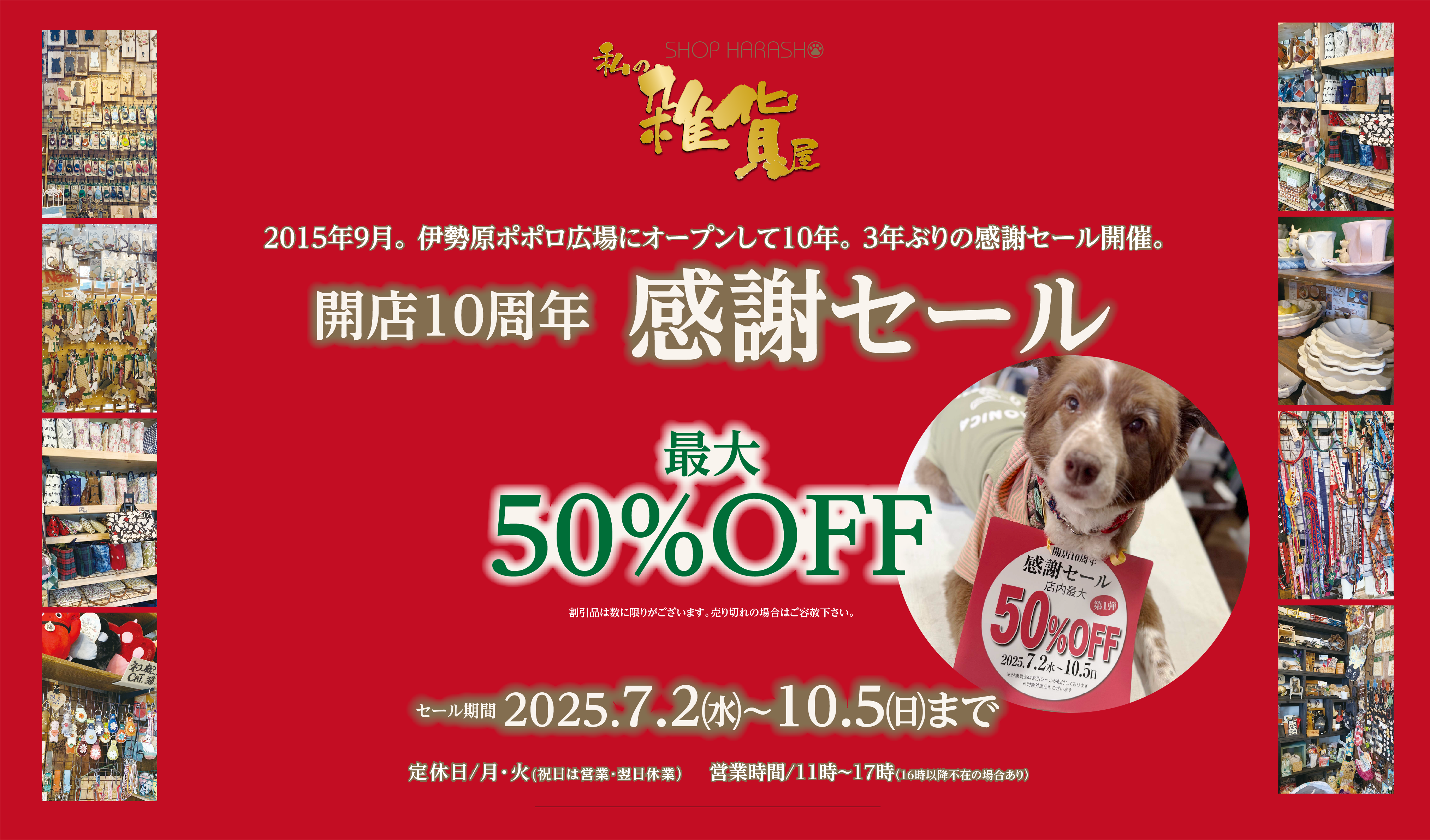 開店10周年感謝セール
