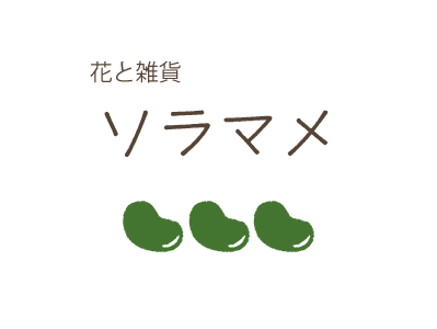 花と雑貨ソラマメ 石川県白山市の住宅街にある花と雑貨のお店です