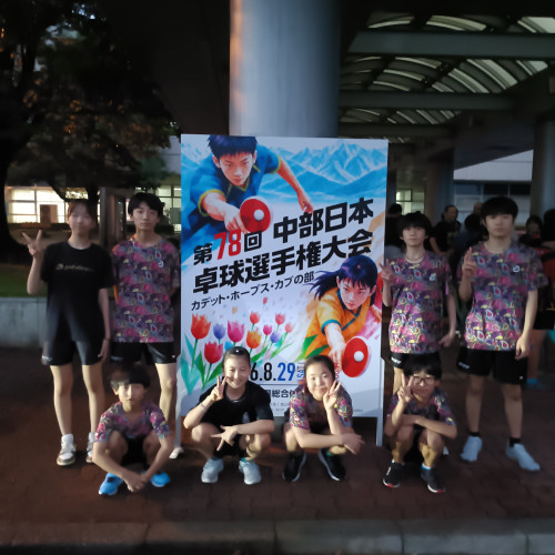 R08.08 中部日本卓球選手権大会　出場
