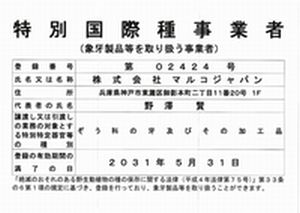 特別国際種事業者