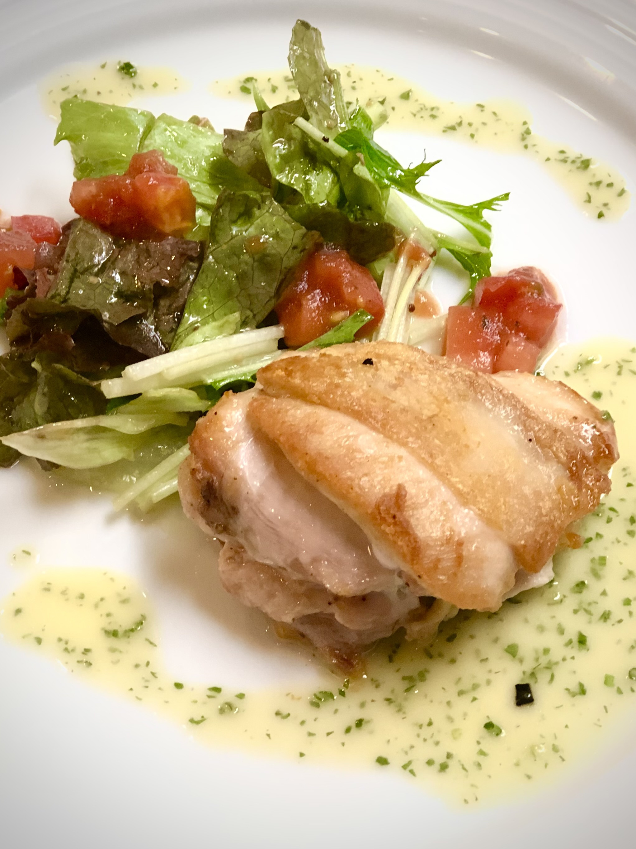 恵那鶏もも肉のオーブン焼き