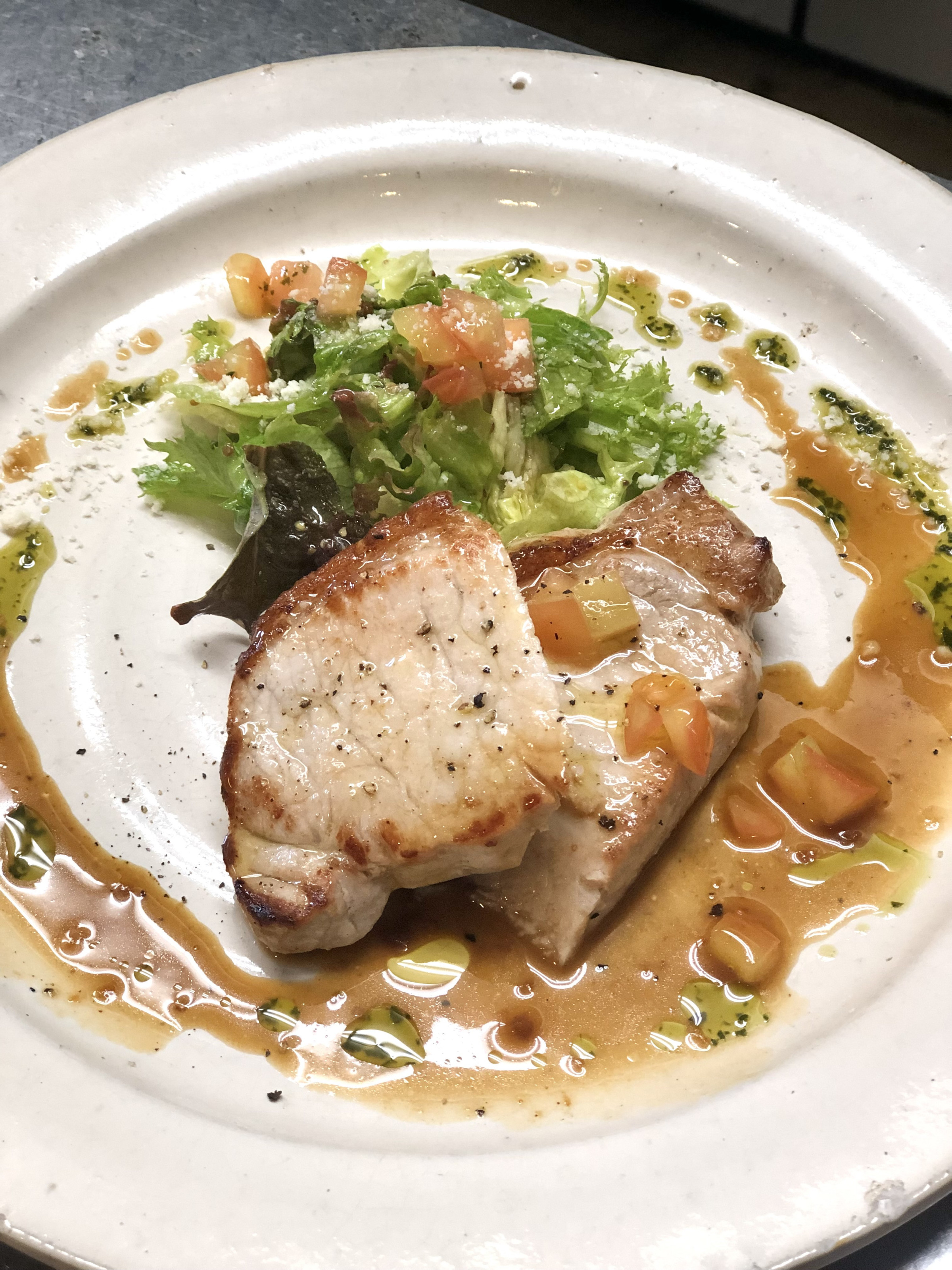 三元豚ロースのソテー