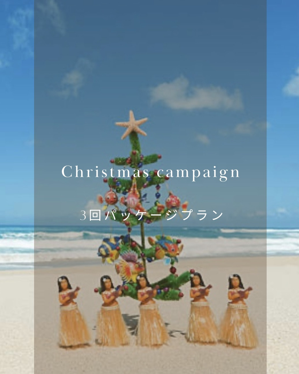 クリスマス3回パッケージプラン｜お肌も心も冬支度を