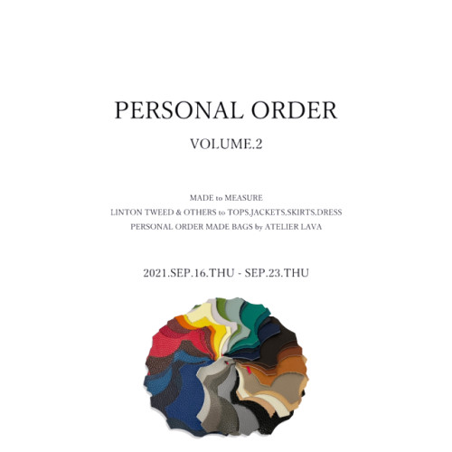 PERSONAL ORDER Volume.2 | 2021 AUTUMN & WINTER -2-