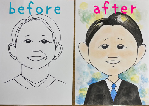 似顔絵教室生徒作品.JPG