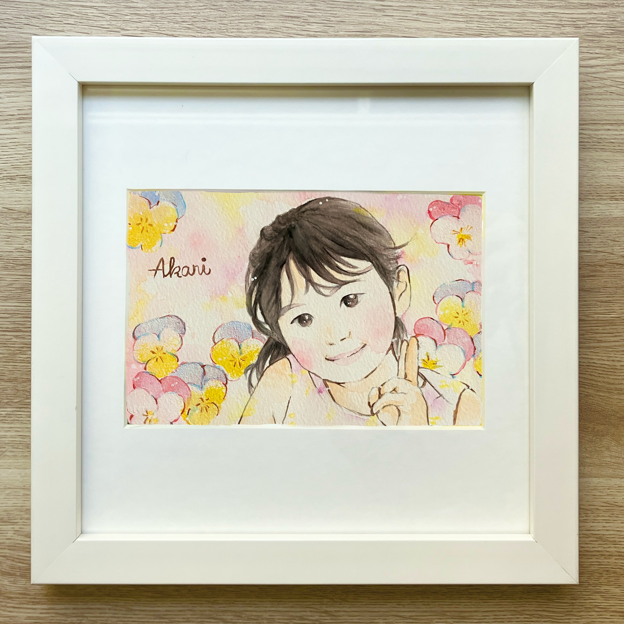 水彩似顔絵
