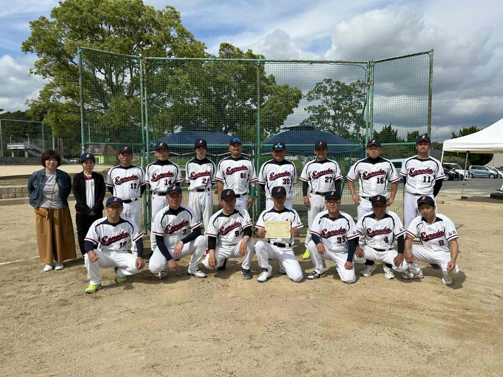 第40回全日本壮年ソフトボール大会山口県予選会代表の山陽小野田SBCのみなさん（R7.5.25　山陽小野田市）