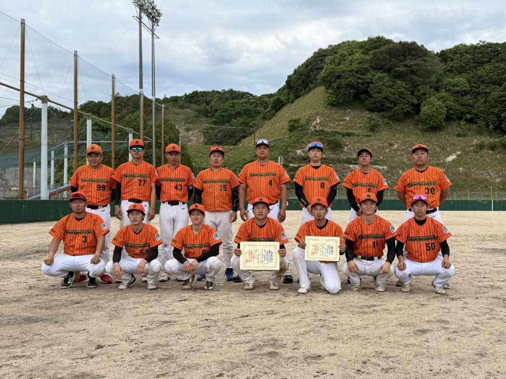 第28回山口県協会長旗一般男子(1部)大会（兼）第75回中国総合男子選手権大会山口県予選会優勝の住吉工業SBCのみなさん（R8.06.14　下関市）