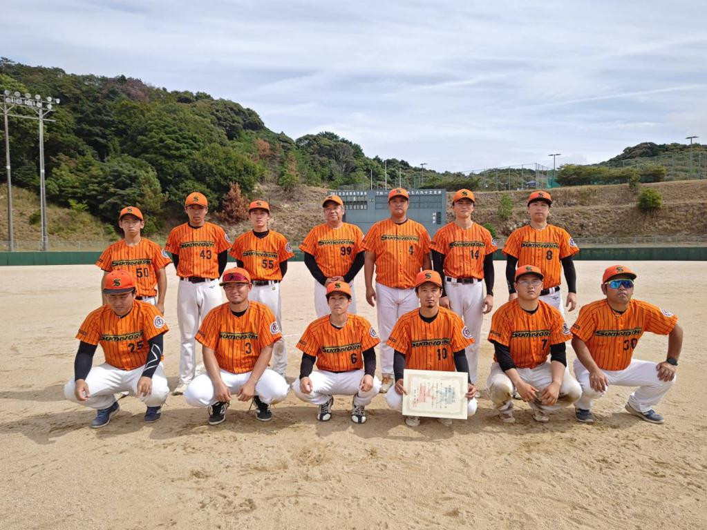 第54回山口県知事旗一般男子(1部)大会（兼）第74回西日本男子選手権大会山口県予選会準優勝の住吉工業SBC選手のみなさん（R8.09.06 下関市）