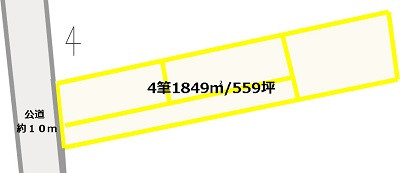 君津市山滝野 売地 敷地図