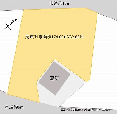 分筆予定敷地図