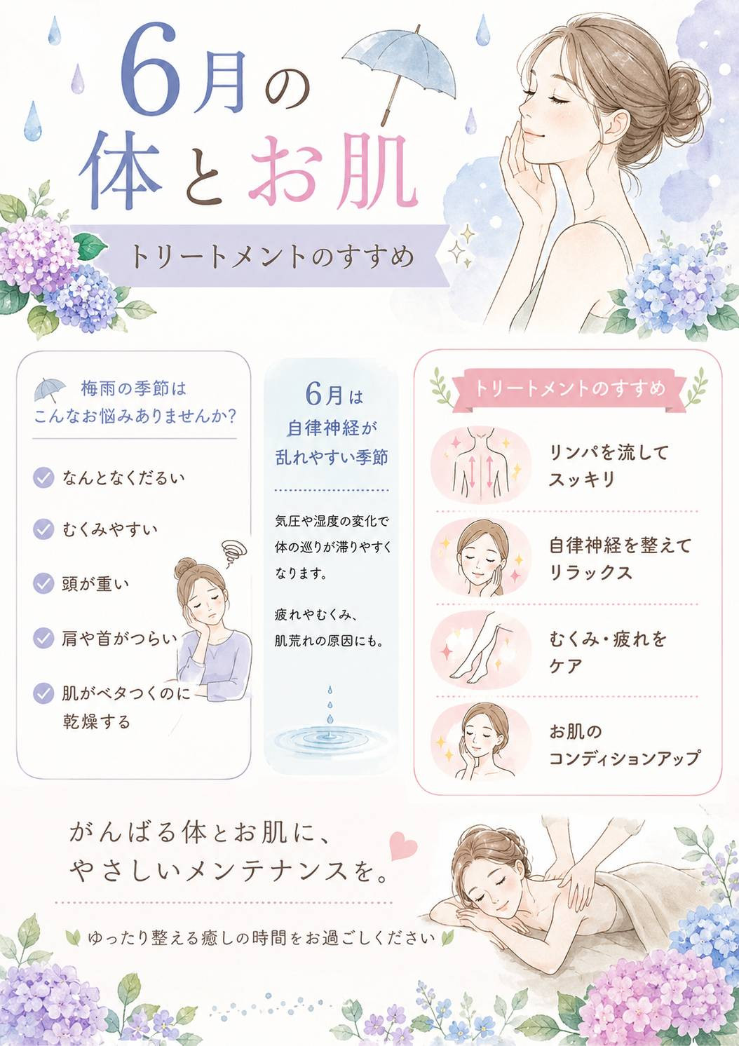 6月の体とお肌