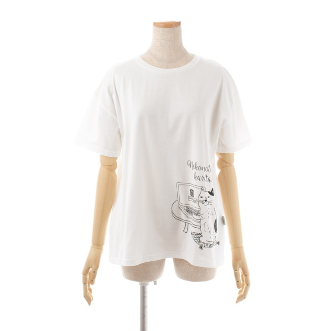 19SS【19-3339】猫の手も借りたい リラックスTシャツ - 株式会社