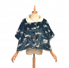 20AW 【20-1158】モケモケットぬくぬくケープ<br>マチルダさん柄<br><span style="color:red;">↑↑ここをクリック♪↑↑</span>