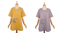 22-5129　ねこぜがわさん AラインTシャツ