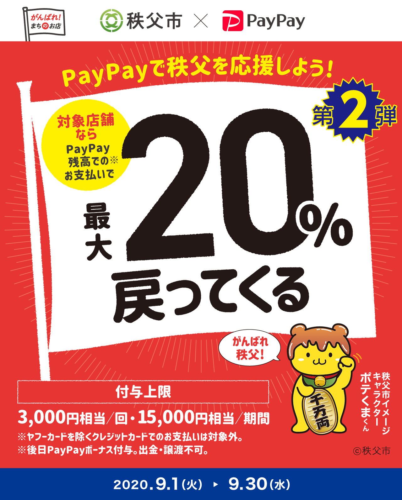 第2弾　PayPay20%還元キャンペーン