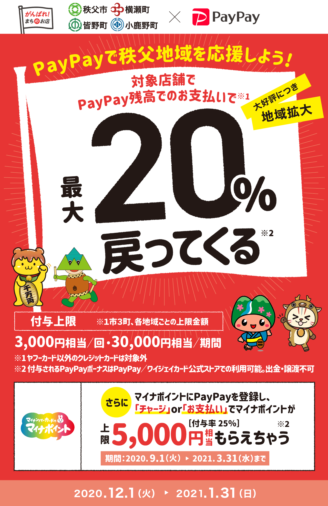 PayPay20%還元キャンペーン