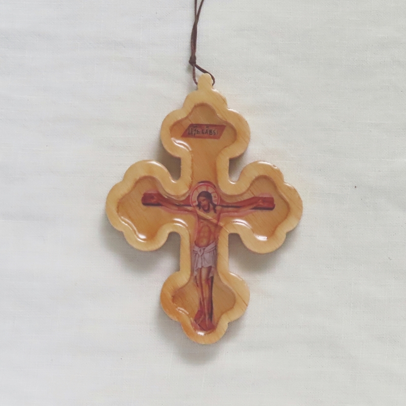 【online shop】新商品のお知らせ セルビア製正教会 十字架│キリスト像（Ovim Pobeđuj）９．６ｃｍ