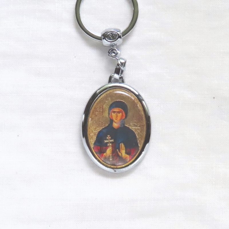【online shop】新商品のお知らせ セルビア製正教会キーホルダー│マリア像・聖母子像│４ｃｍ