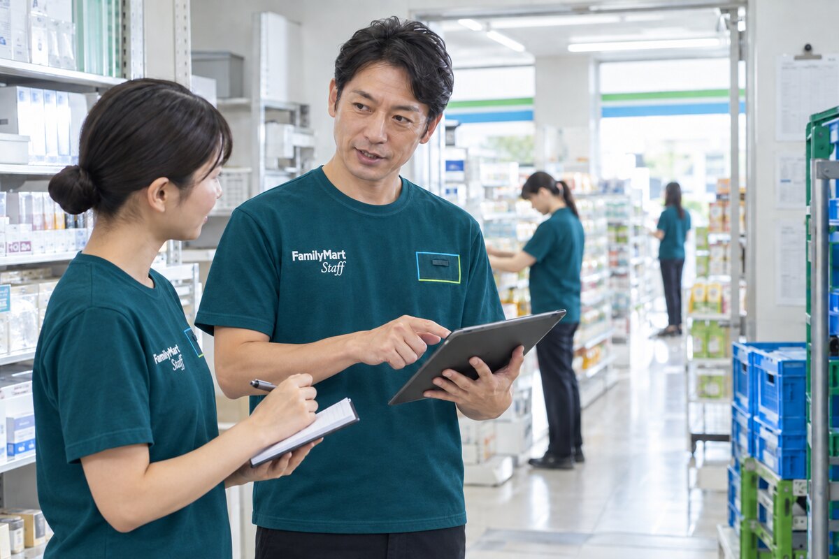 店舗運営について話し合うスタッフ