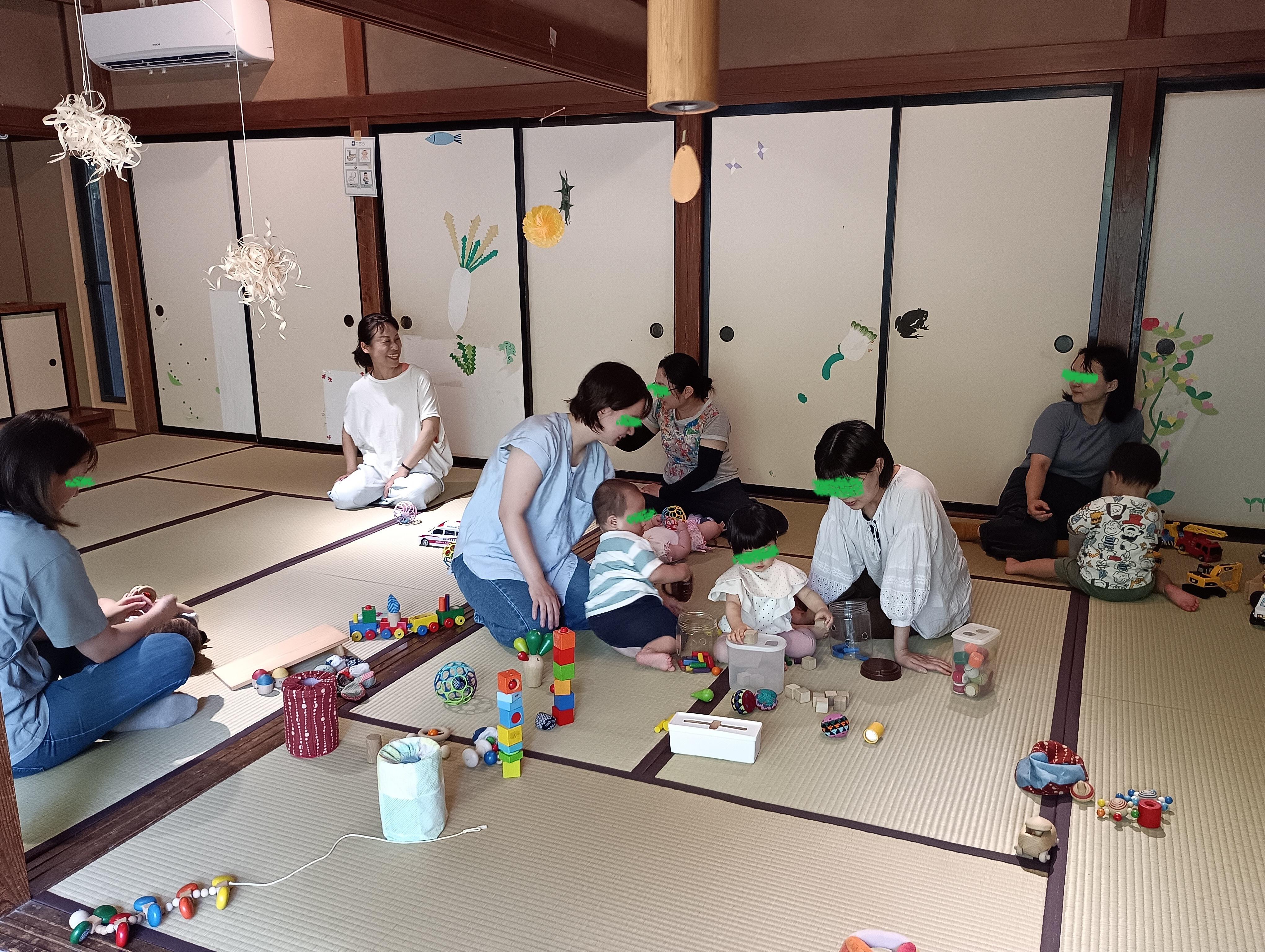 ７月９日　出張「かたかたことこと風のへや」つちのこひろばにお邪魔しました。