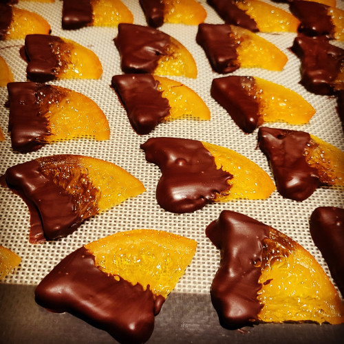 真冬の定番ショコラスイーツ🍫　八朔のオランジェット🍊