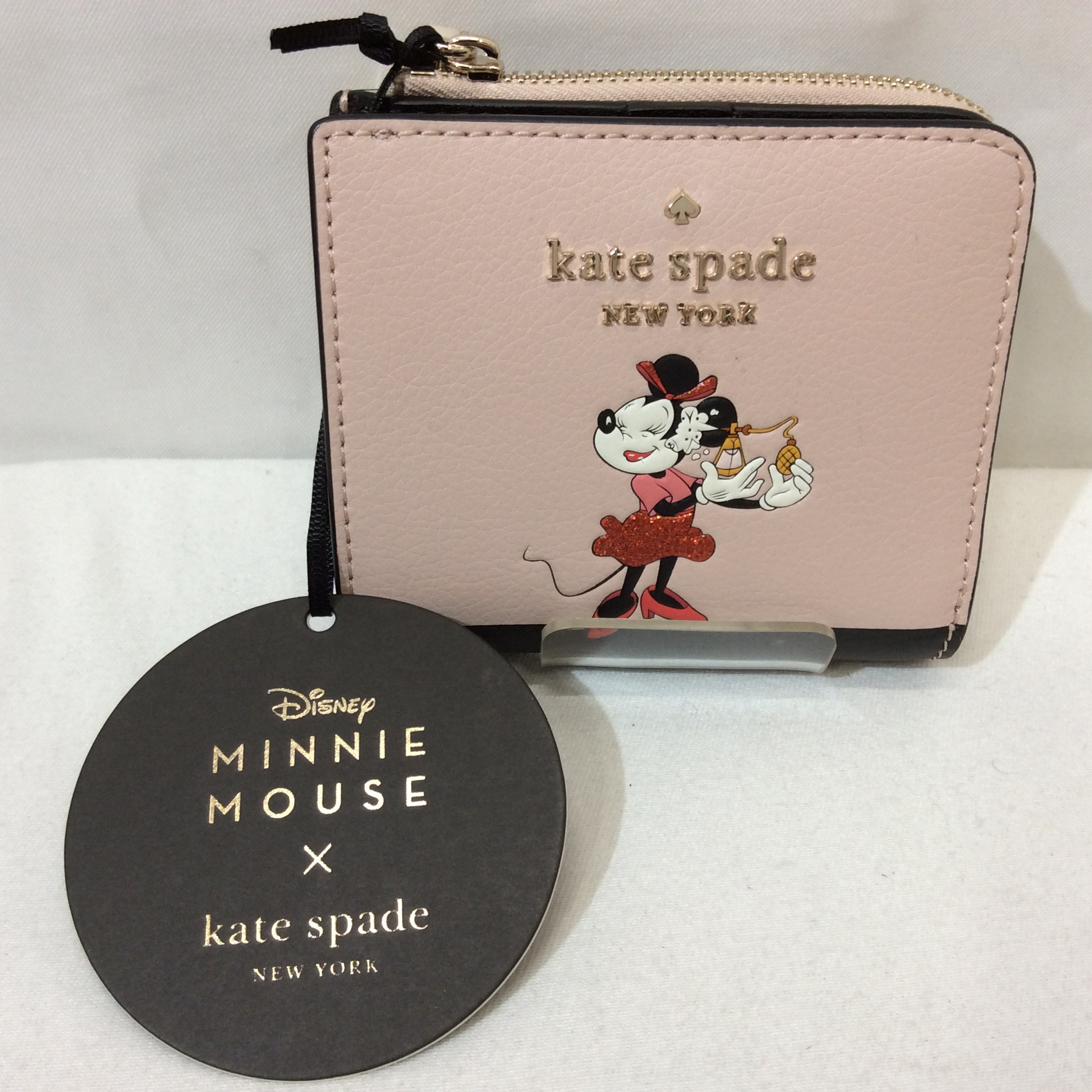 未使用 ケイトスペード   2つ折り財布 ディズニー／ミニーマウス