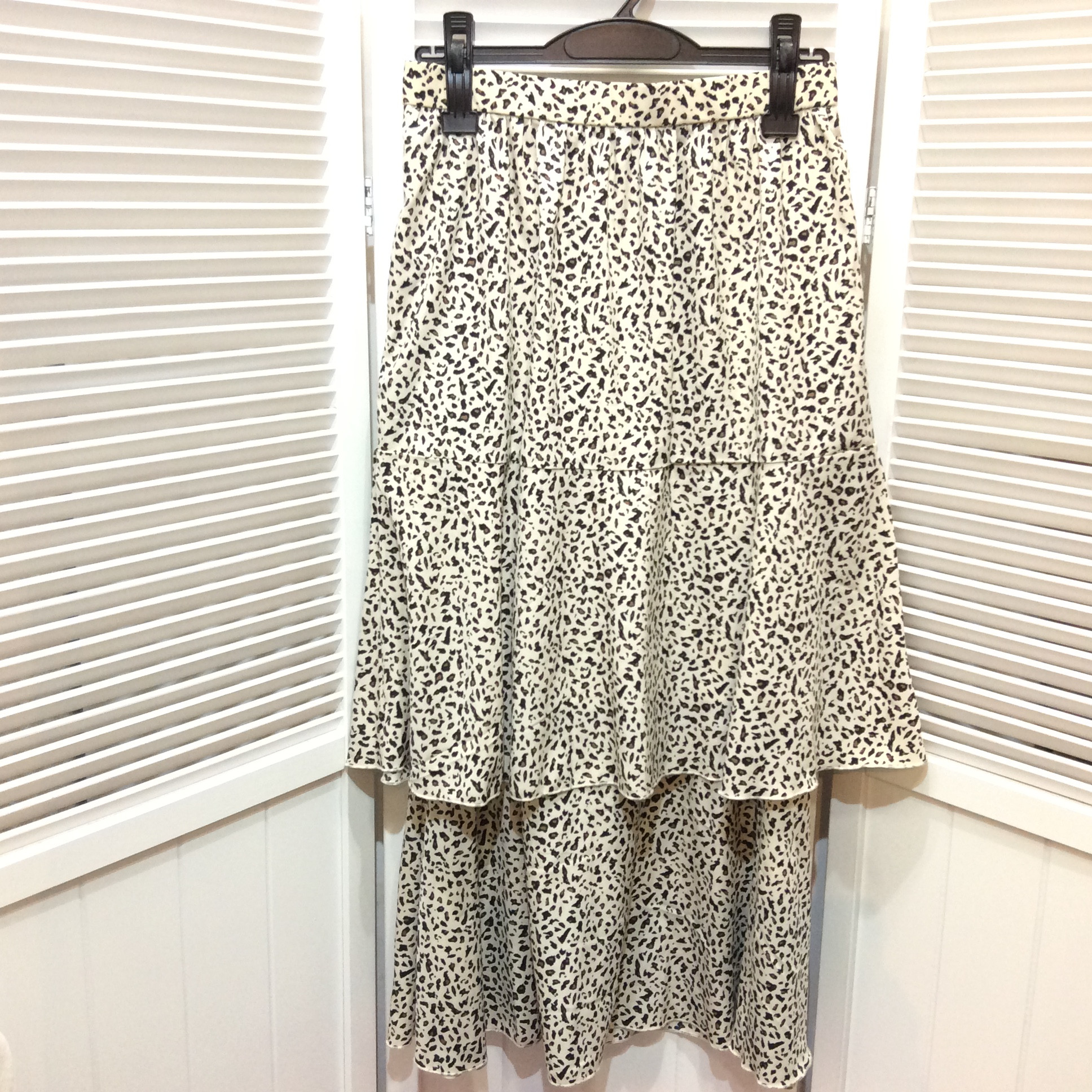 ロングスカート     L  アニマルプリント