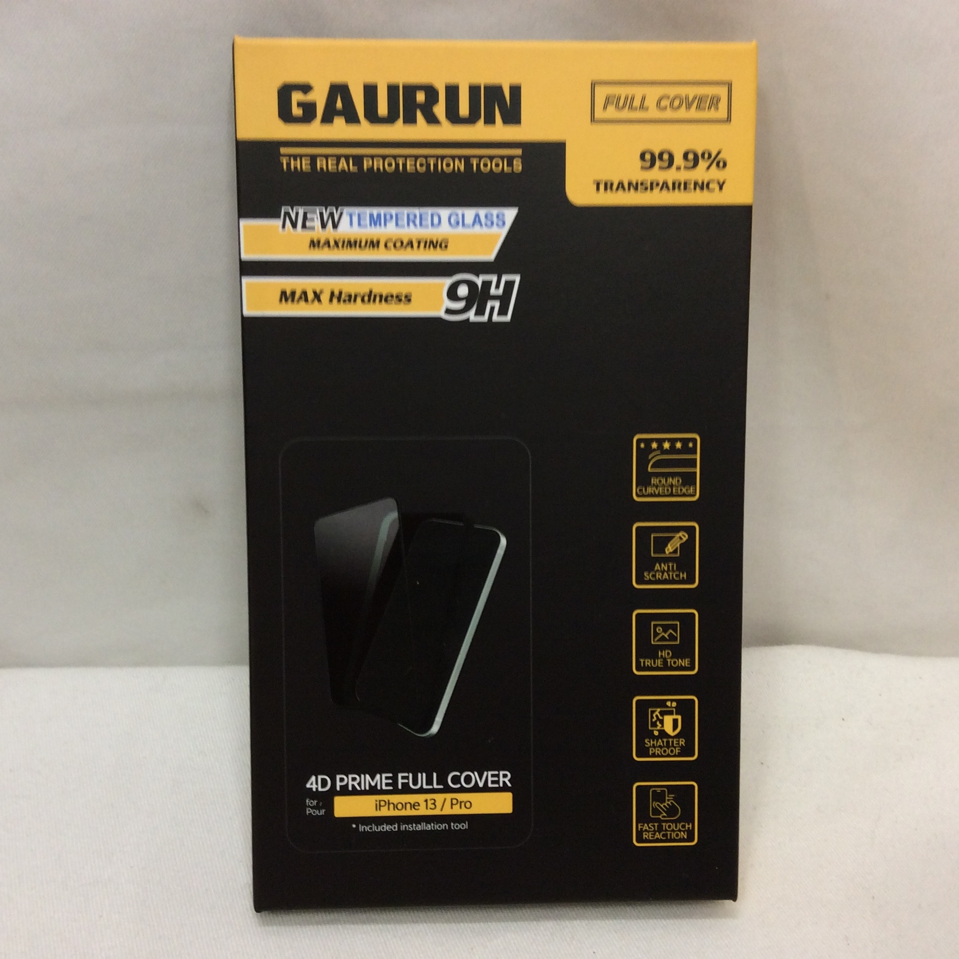 新品 GAURUN iPhone13/PRO 強化ガラス 液晶保護フィルム