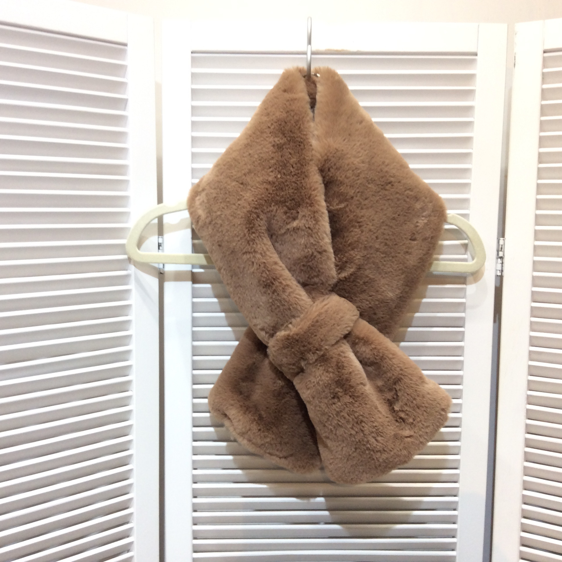 ボアマフラー  ブラウン