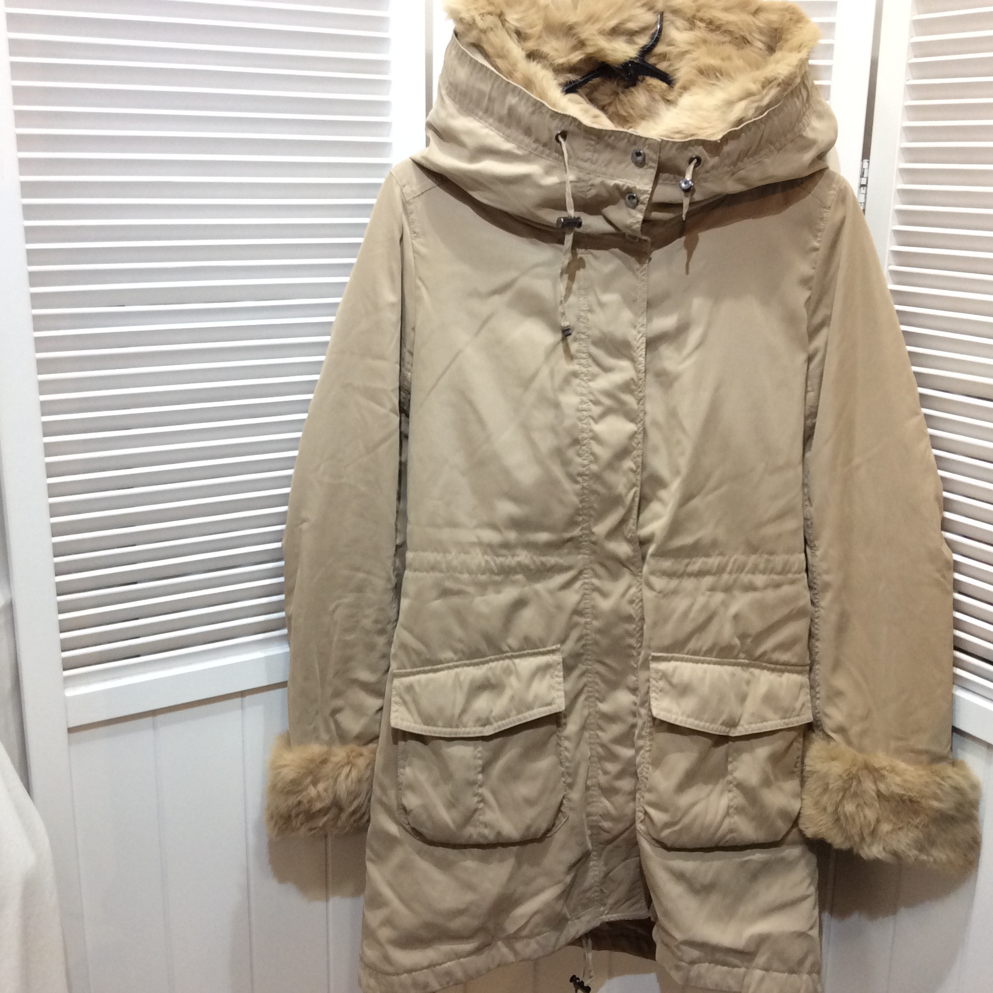 7-ID ／フランドル  裏ボアライナー付きコート  40  ベージュ