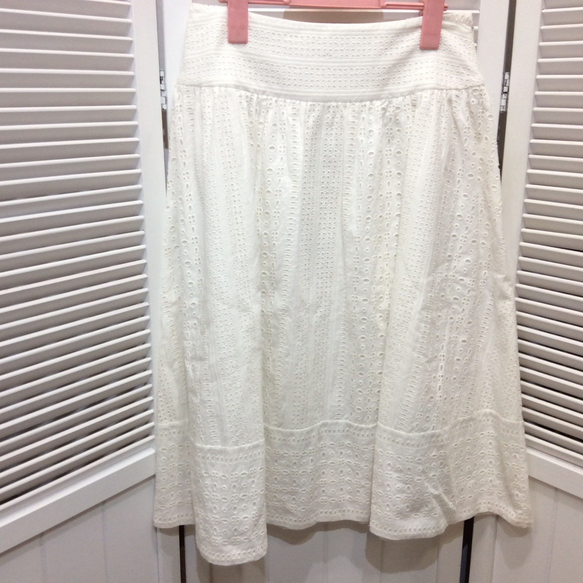 マッキントッシュフィロソフィー フレアスカート 36 ホワイト／レース