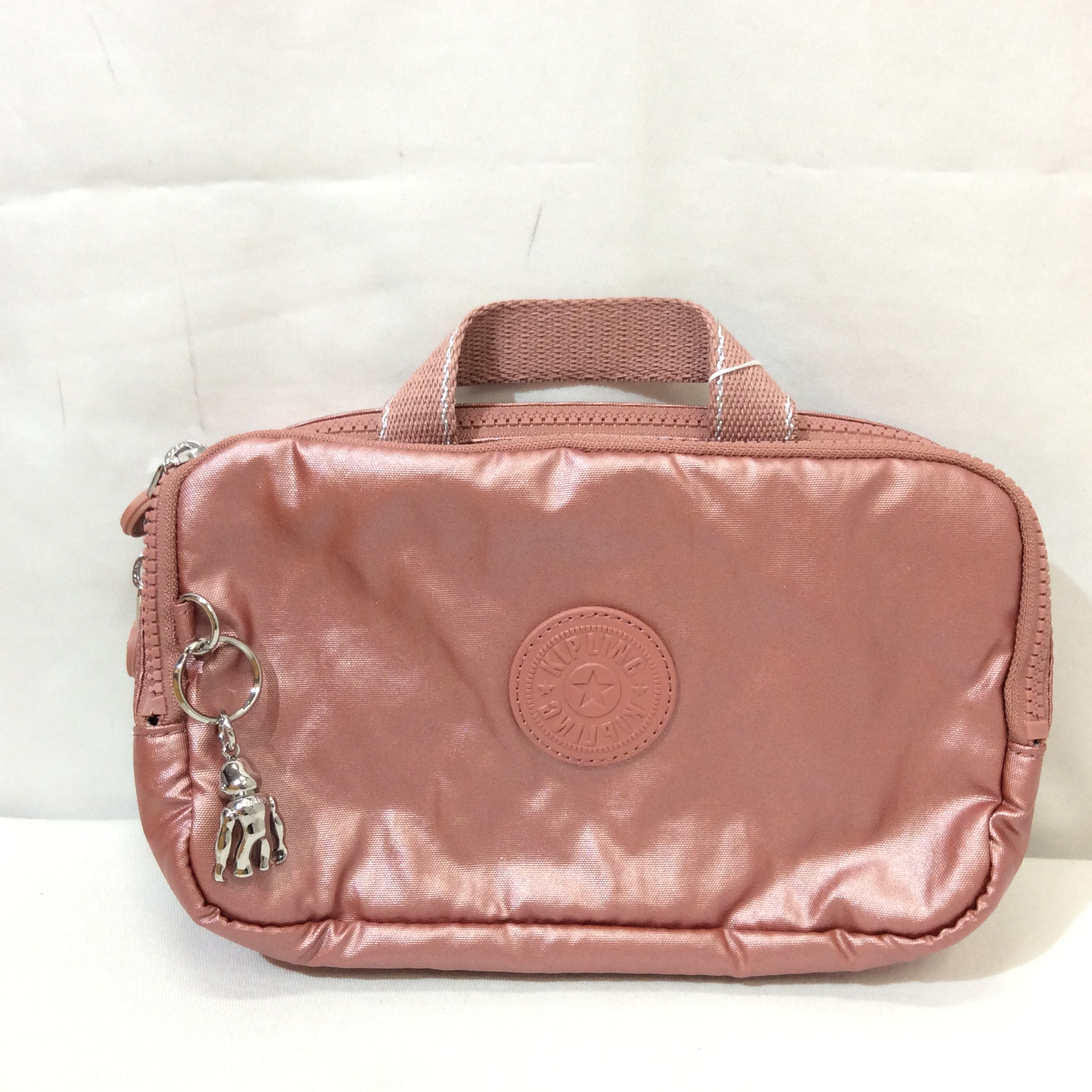 キプリング トラベルポーチ  ピンク