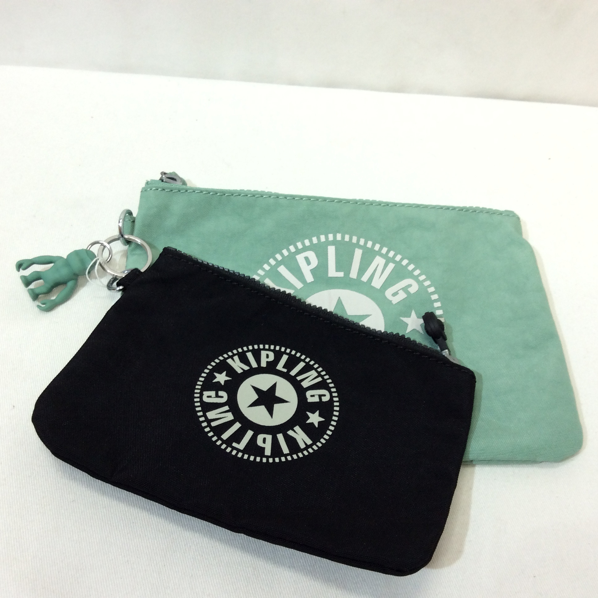 キプリング ナイロンポーチ2個セット  グリーン／ブラック