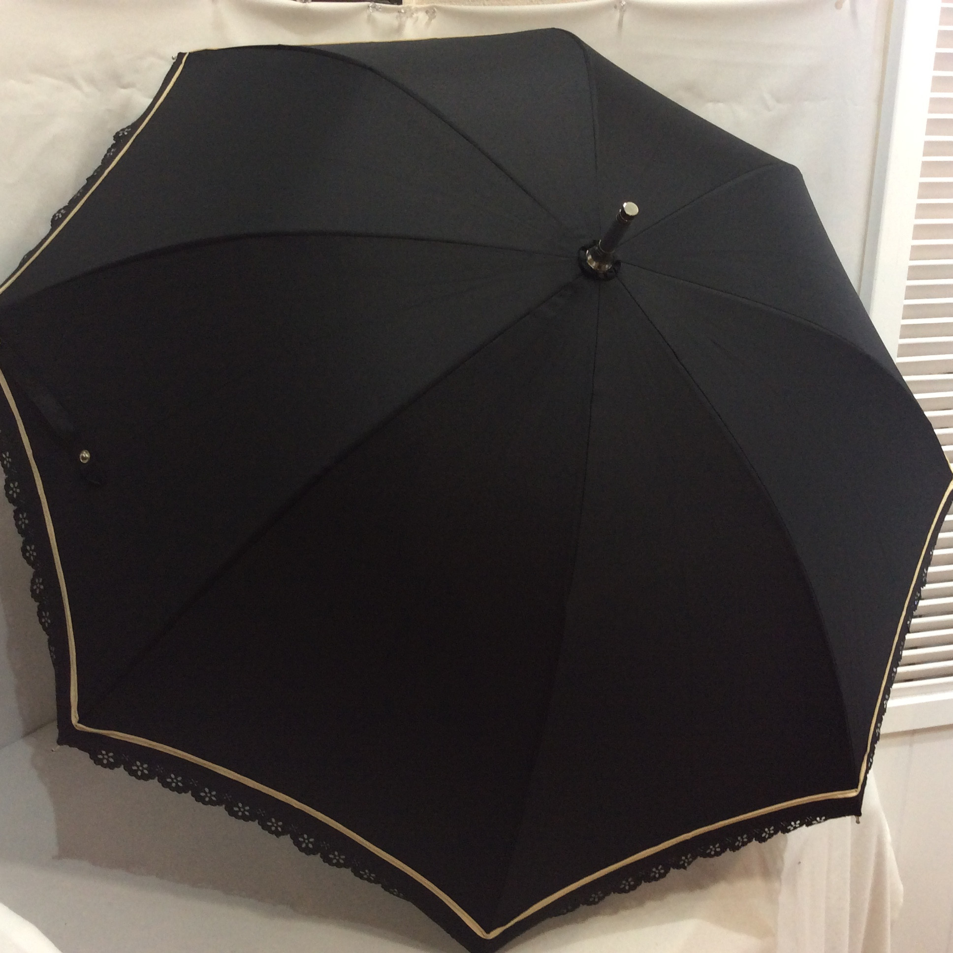 新品☆晴雨兼用日傘 ブラック 長傘