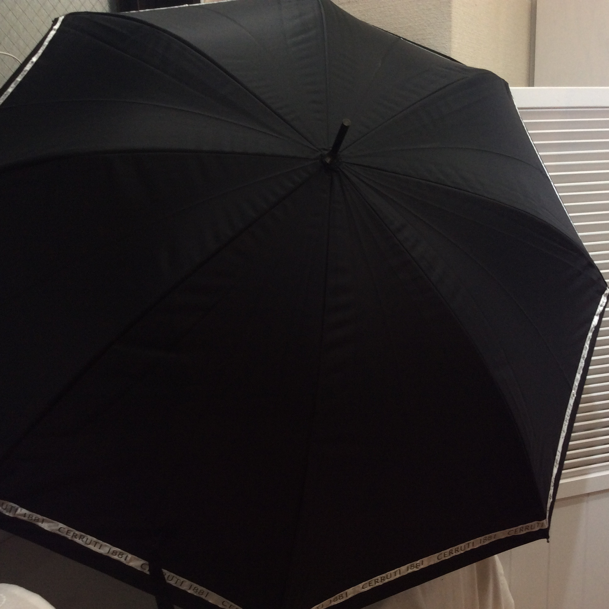 新品☆CERRUTI 1881 セルッティ メンズ 晴雨兼用傘 ブラック UVケア加工